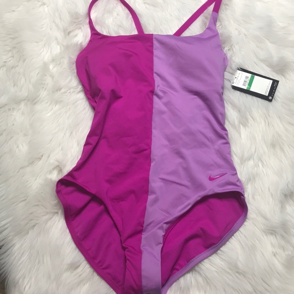 nike color block swimsuit